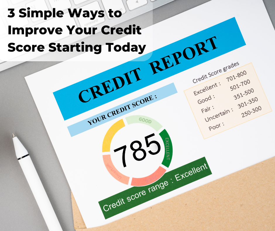 Image of paper credit report.