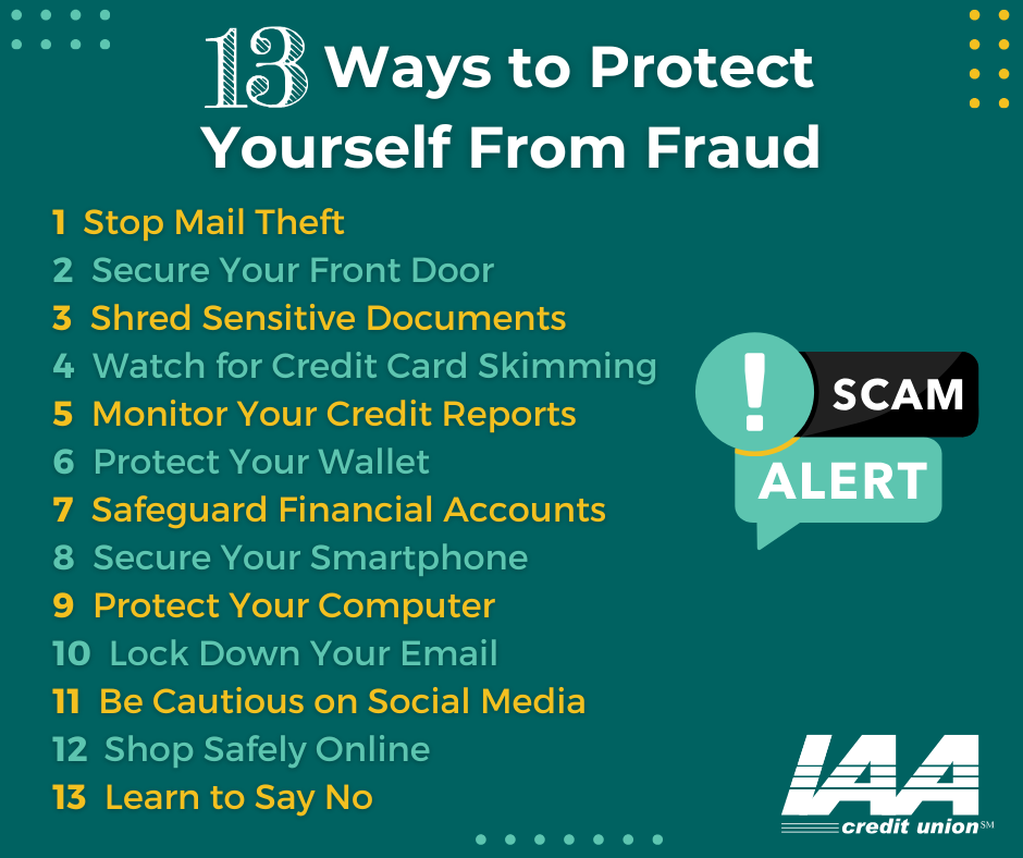 13 ways to protect yourself from fraud